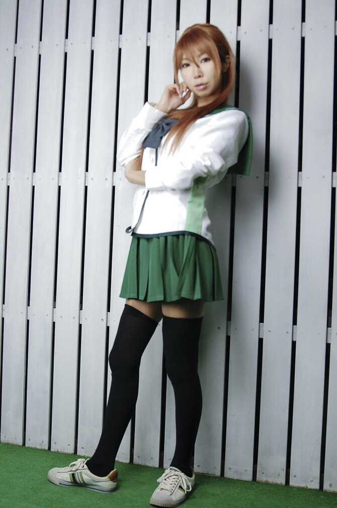 [Cosplay] 2013.04.09  Big boobs Saya Takagi 性感制服诱惑